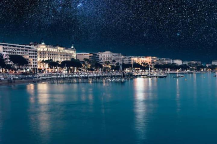 Cannes Plage 2Mn/45M2/Vue Mer/Inernet/Clim/Parking Prive Exteriér fotografie